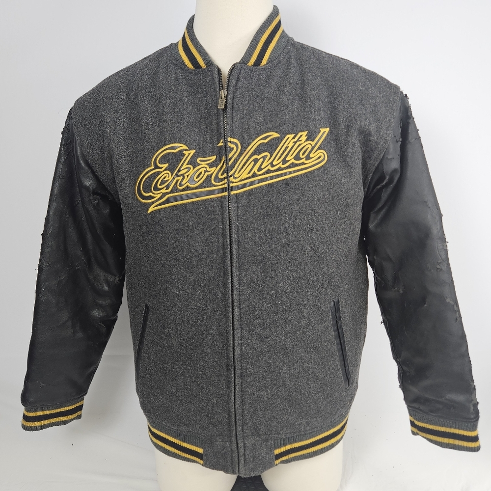 Ecko Unlimited 90s y2k varsity letterman jacket XL (some peeling on sleeves)